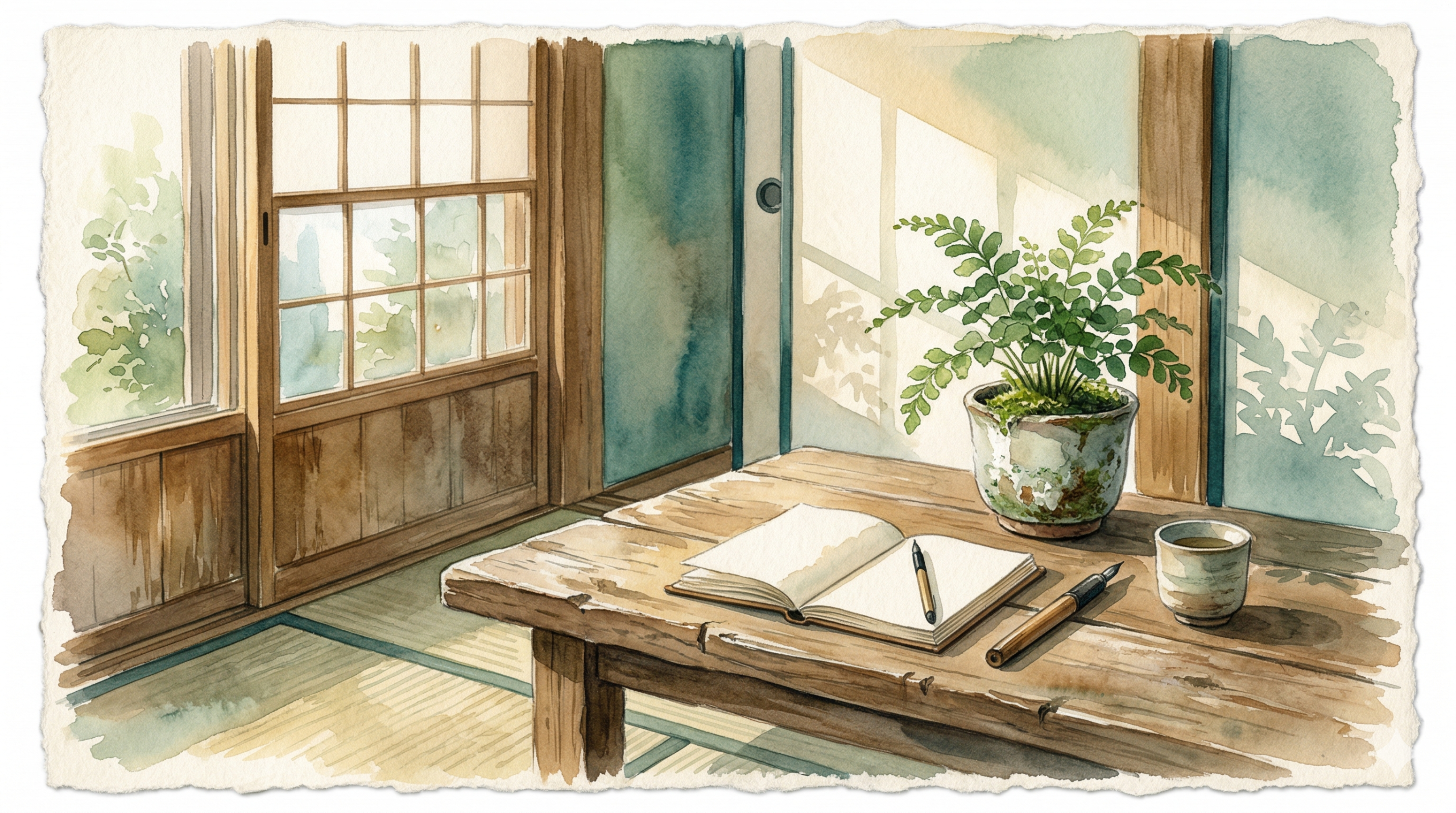 A calm, grounded space symbolizing bipolar relapse prevention and daily stability
