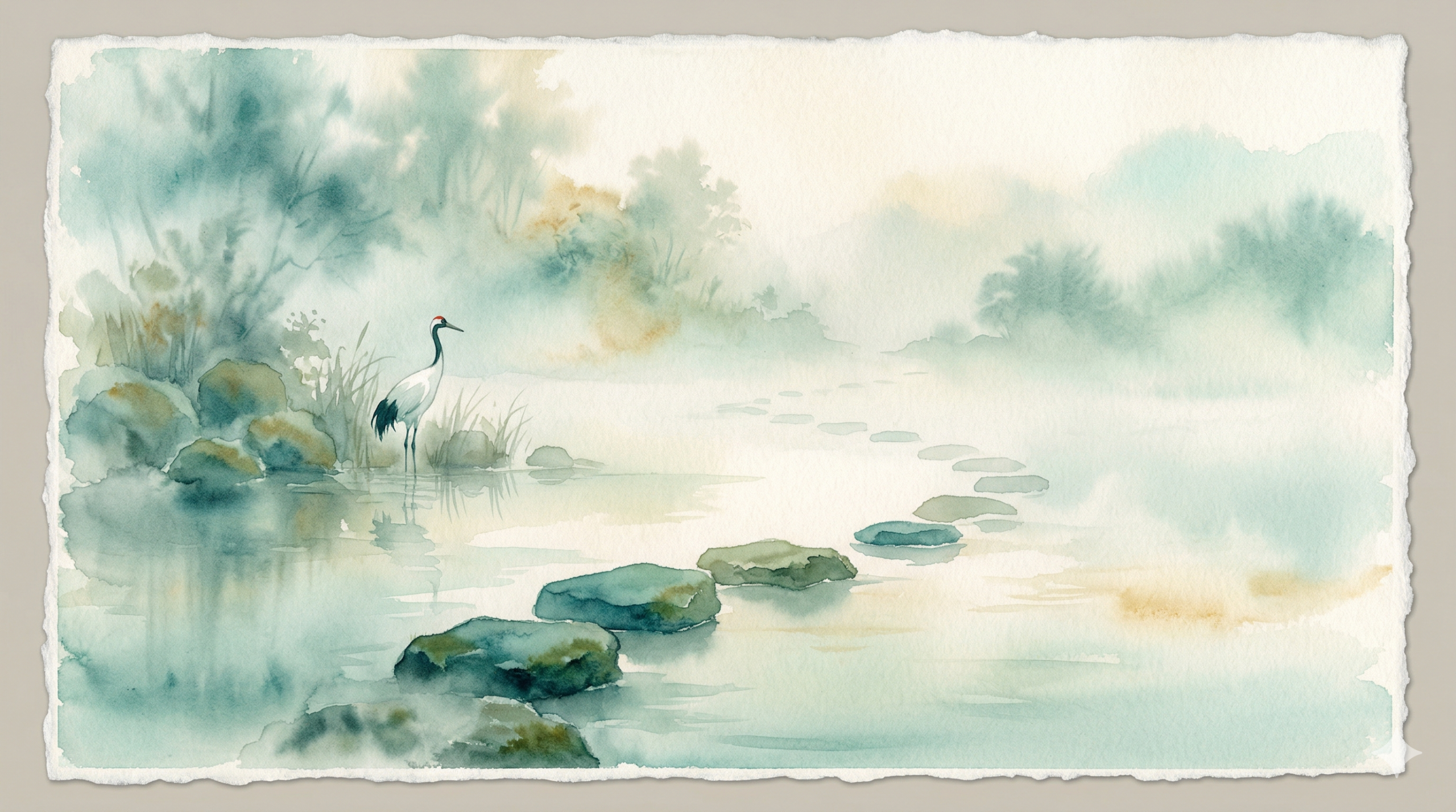 Japanese watercolor painting for psychosis bipolar disorder